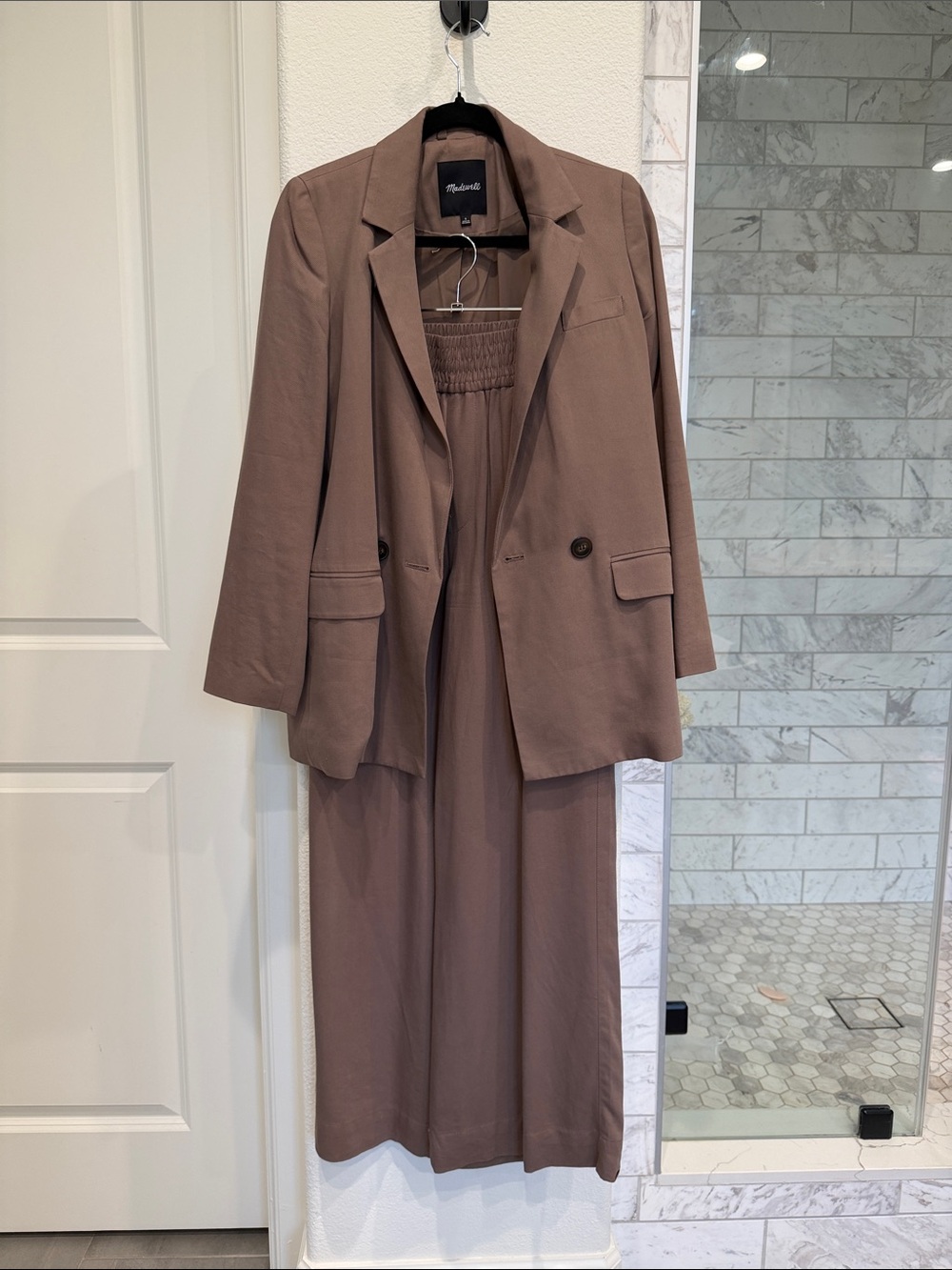 Madewell Taupe-Brown Blazer and pants set